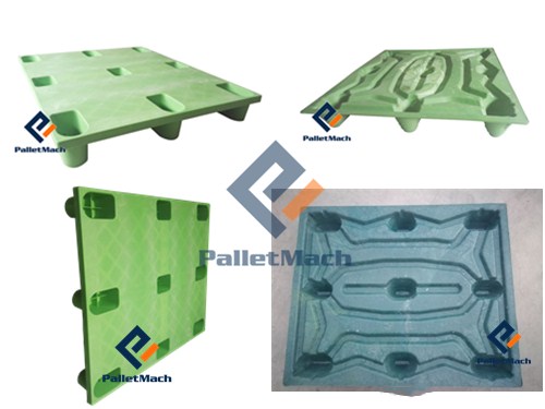 Pressed plastic pallet